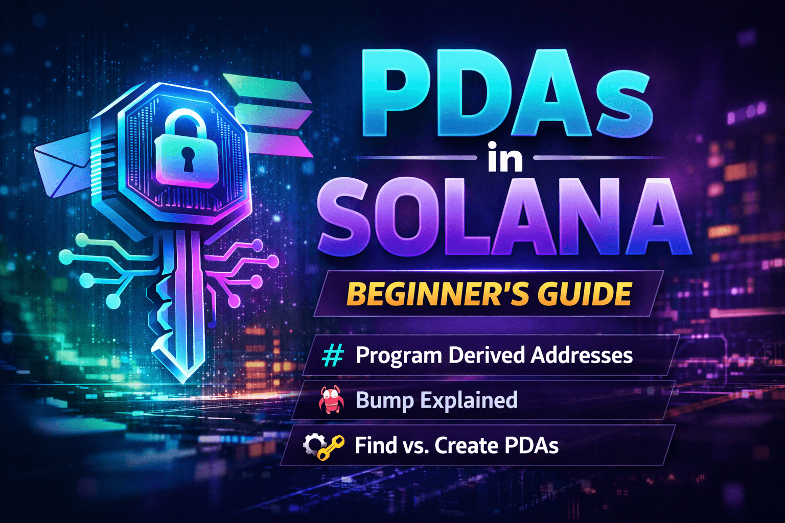 Program Derived Addresses (PDAs) in Solana — Beginner Friendly Guide