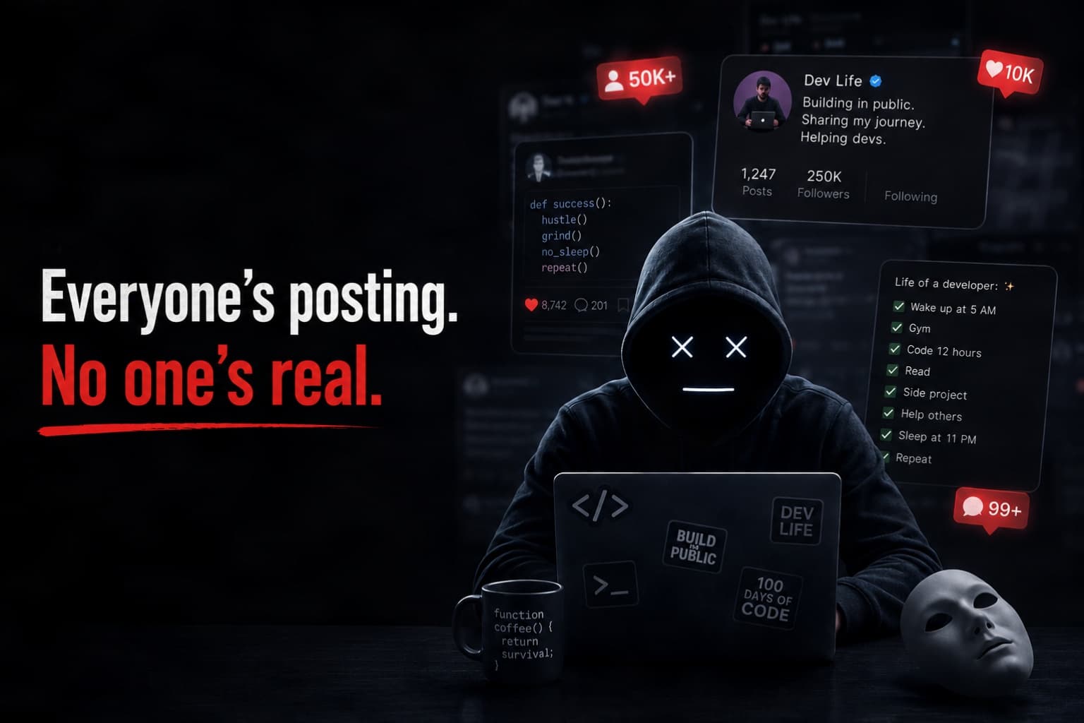 Why Developer Social Media Feels Fake in 2026 (The Data)
