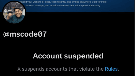 The Day My X Account Got Suspended (I Lost 3 Years of Work)
