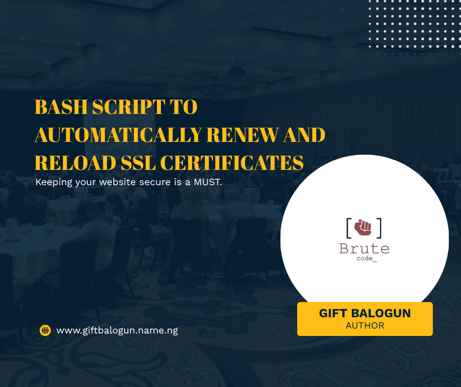 Bash Script to Automatically Renew and Reload SSL Certificates